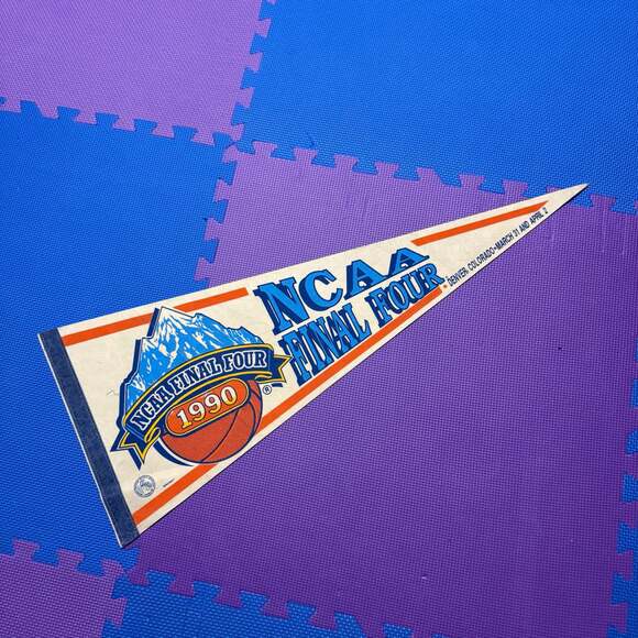 Wincraft Other - 1992 NCAA Final Four Basketball Tournament White Pennant Duke Blue Devils Champs